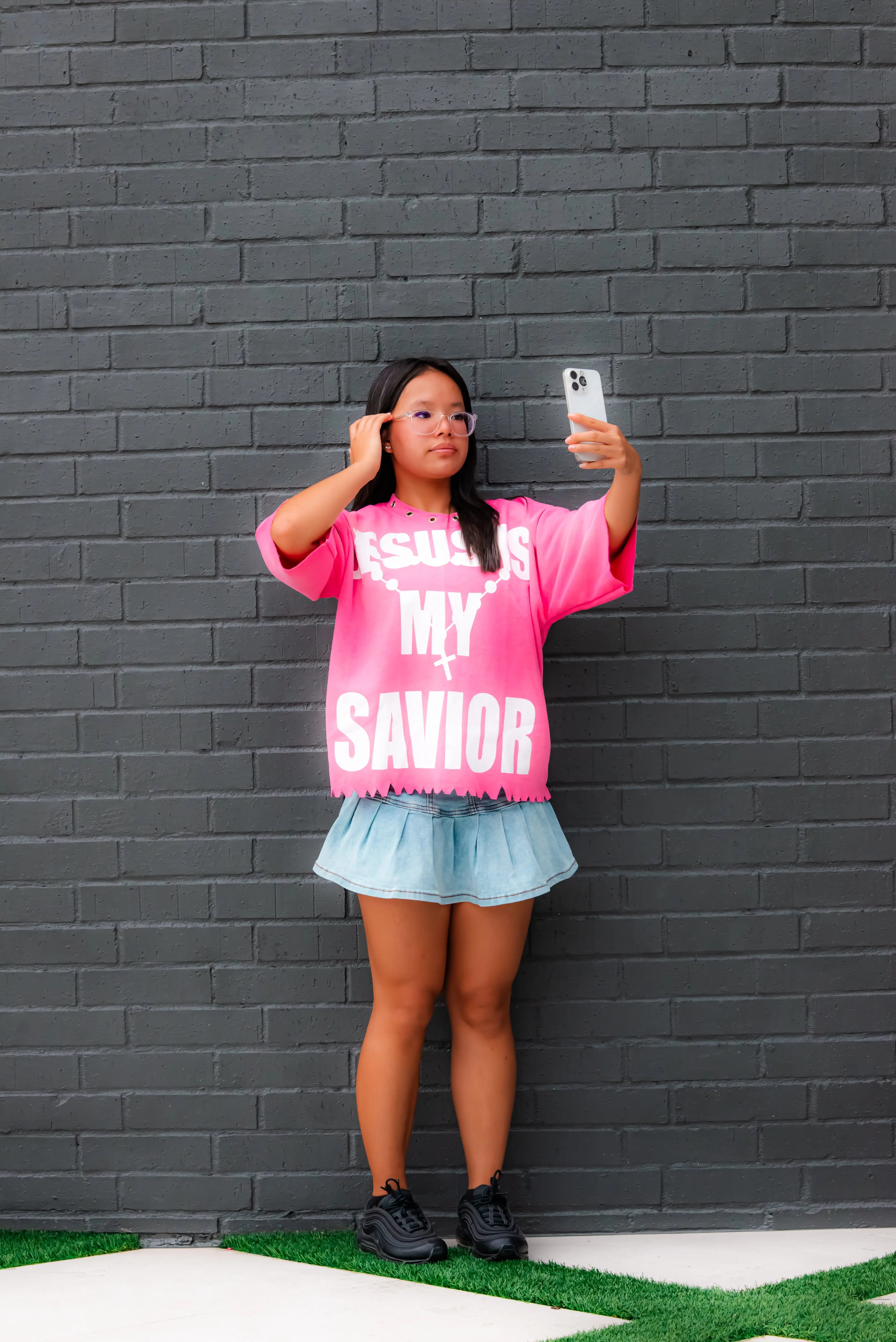 PINK SAVIOR CROPPED TEE Merzari.usSavior Tee